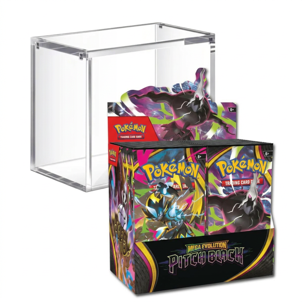 Pokémon TCG Mega Evolution Pitch Black Booster Box With Acrylic Case