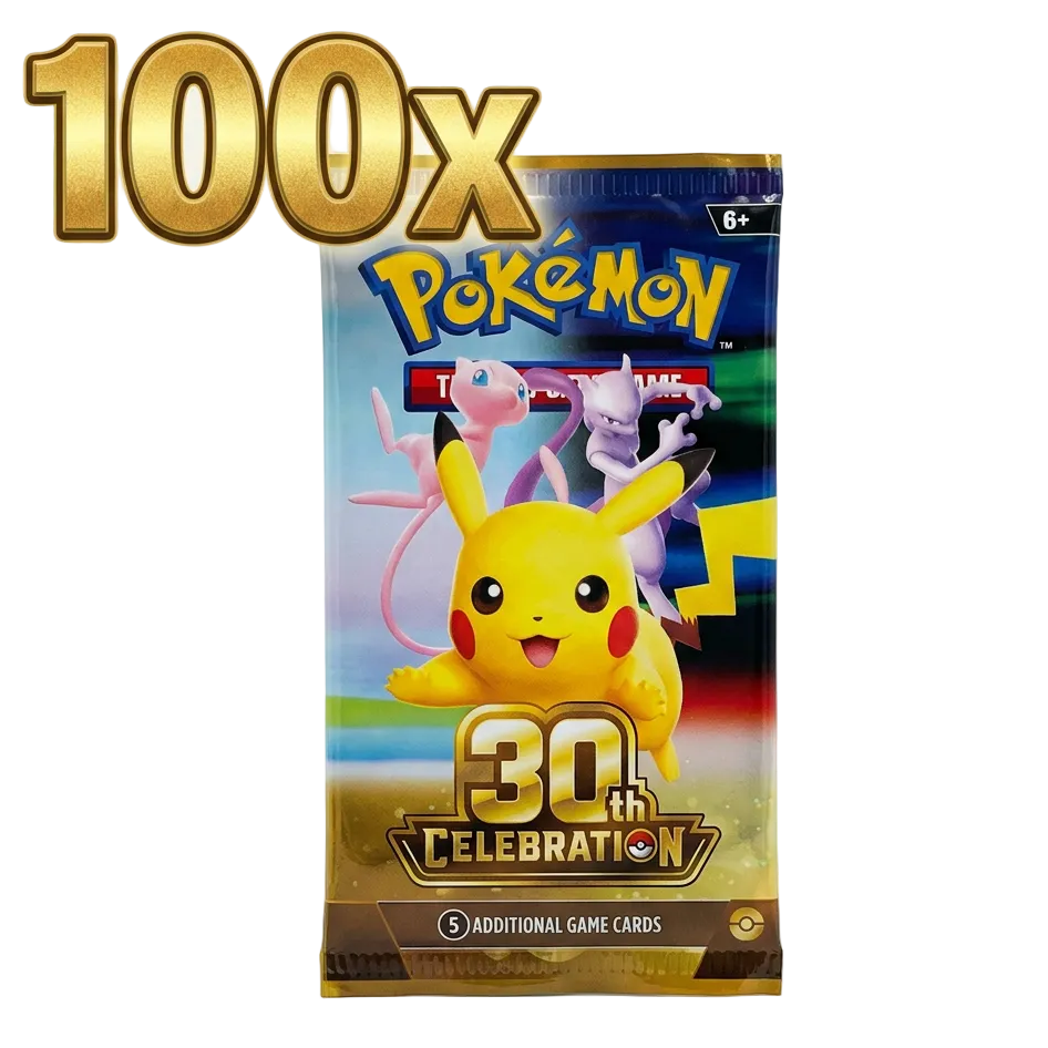 Pokémon TCG: 30th Celebration Booster Pack Bundle Of 100