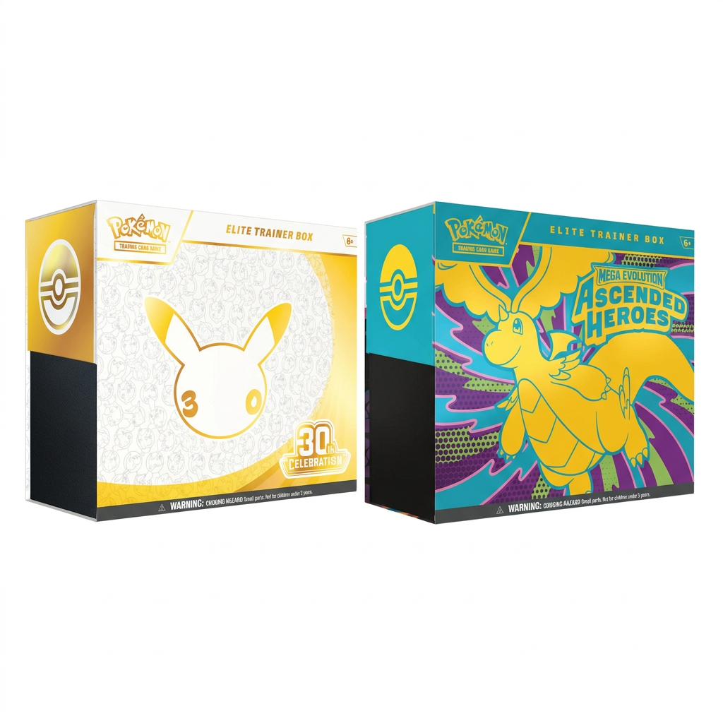 Pokémon TCG: 30th Celebration & Ascended Heroes ETB Bundle (One Of Each)
