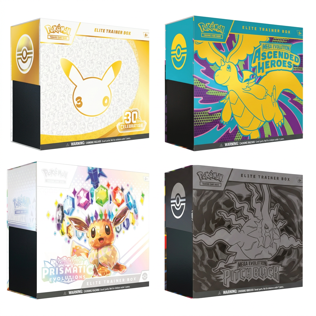 Pokémon TCG: ELITE FOUR Limited Bundle - 4 ETBs + Bonus