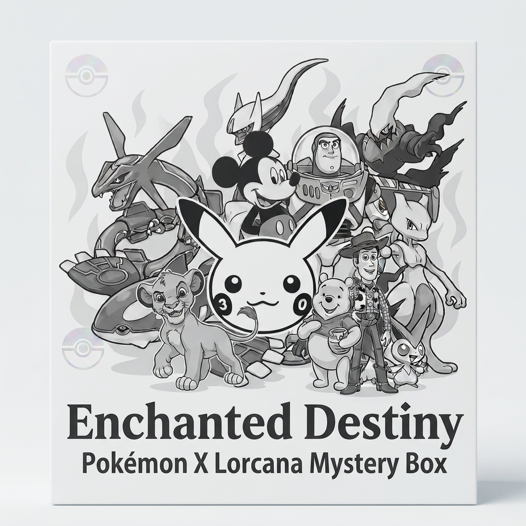 Pokémon X Disney Lorcana ''Enchanted Destiny'' Mystery Box
