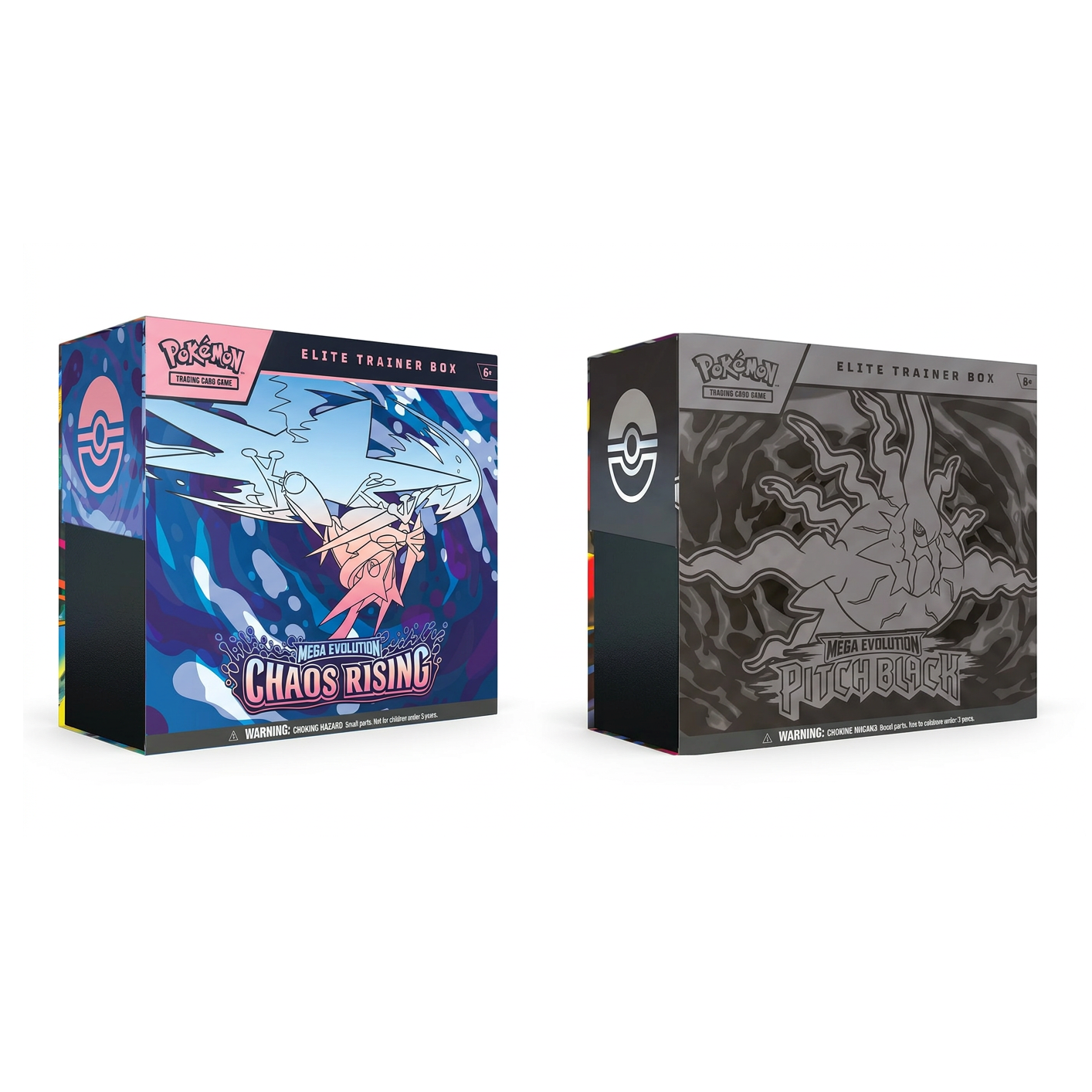 Pokémon TCG: Pitch Black & Chaos Rising ETB Duo (1 Of Each)