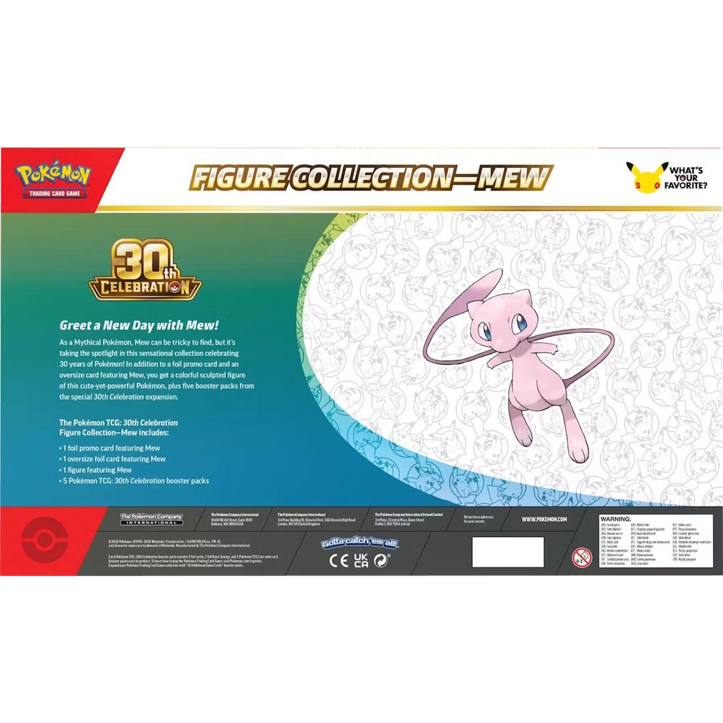 Pokémon TCG: 30th Celebration Mew Figure Collection (PRE-ORDER)