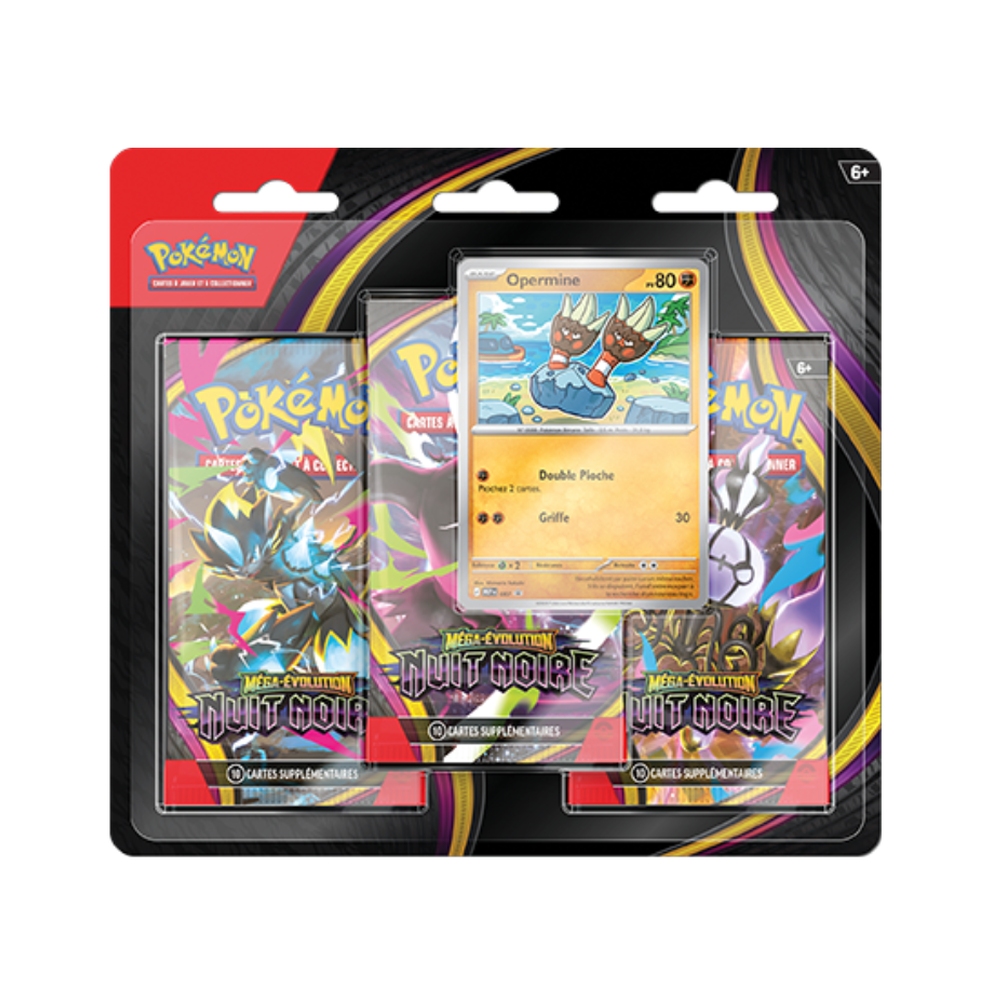 Pokémon TCG: Mega Evolution Pitch Black 3-Pack Blister (FRENCH)