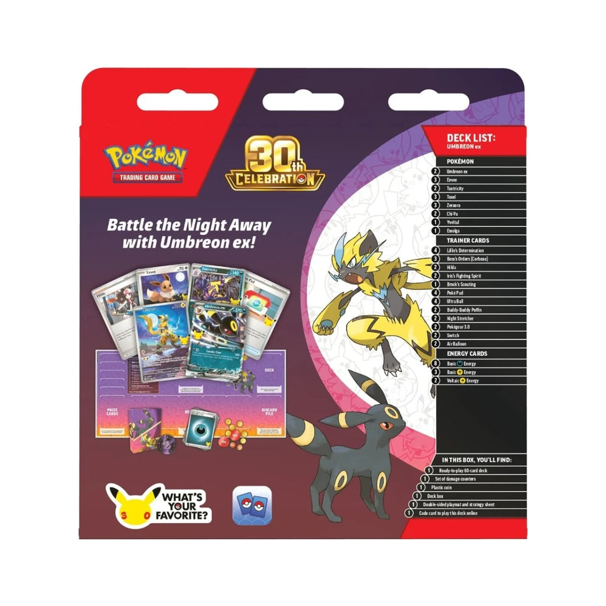 Umbreon ex Battle Deck back