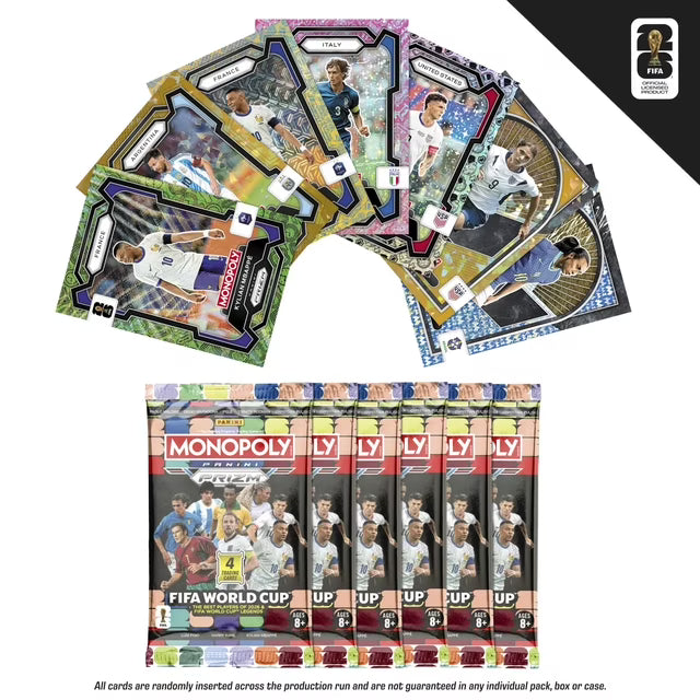 2026 Monopoly Panini Prizm: FIFA World Cup Trading Cards Booster Box