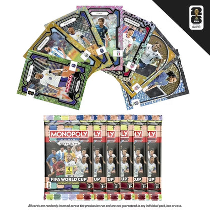 2026 Monopoly Panini Prizm: FIFA World Cup Trading Cards Booster Box