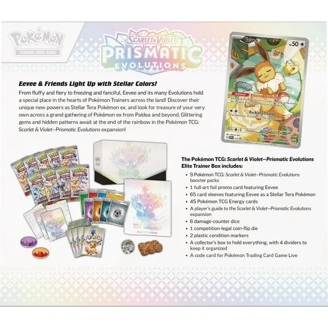 Pokémon TCG: Scarlet & Violet Prismatic Evolutions Elite Trainer Box