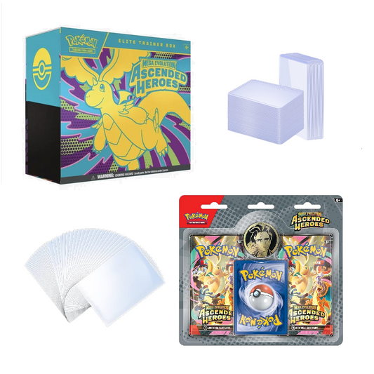 Pokémon TCG: Ascended Heroes Bundle - ETB, 2-Blister, Binder, TL, Sleeves + Bonus