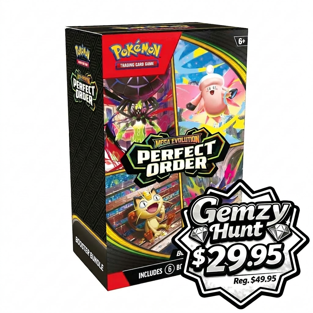 Pokémon TCG: Mega Evolution Perfect Order Booster Bundle (Gemzy Hunt June Week 4)