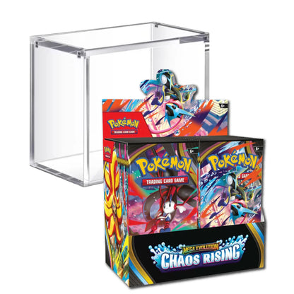 Pokémon TCG Mega Evolution Chaos Rising Booster Box With Acrylic Case