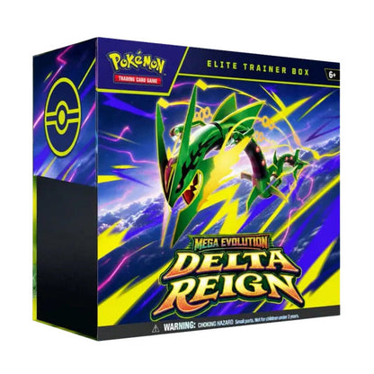 Pokémon TCG: ETB With Acrylic Case Bundle Of 4 (30th, Delta Reign, Chaos Rising & Pitch Black) (PRE-ORDER)