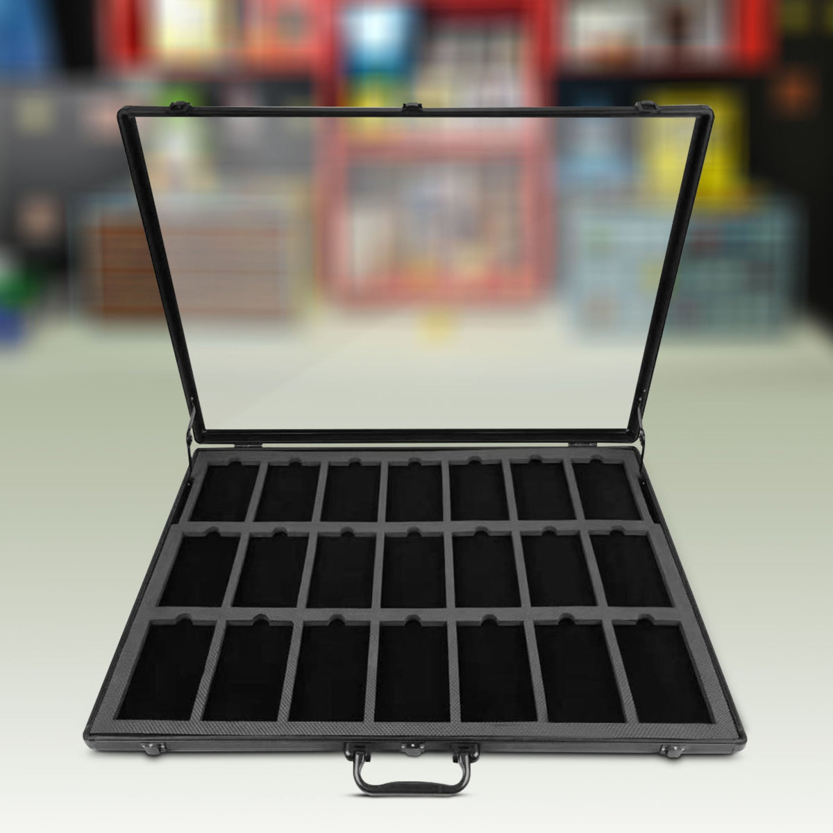 EVORETRO Graded Card Display Case – 21-Slot Secure Showcase (Special Order)