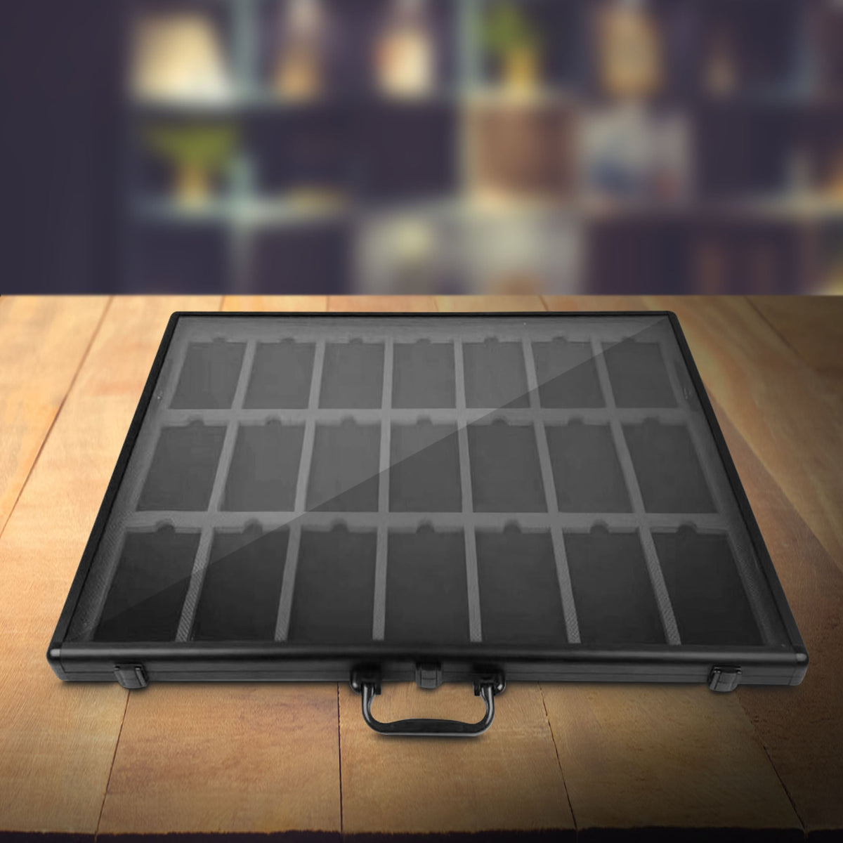 EVORETRO Graded Card Display Case – 21-Slot Secure Showcase (Special Order)