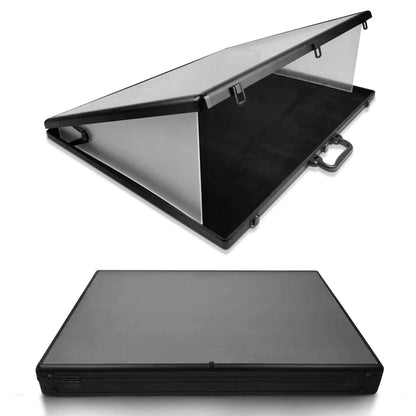 EVORETRO Lockable Display Case 24 x 36 x 4 in. Black with Removable Separators (Special Order)