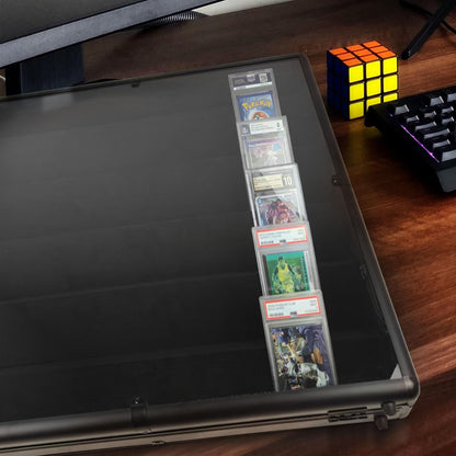 EVORETRO Lockable Display Case 24 x 36 x 4 in. Black with Removable Separators (Special Order)