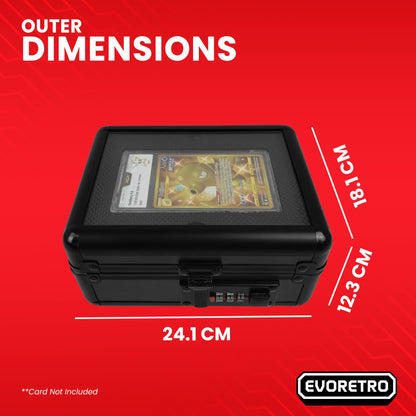 EVORETRO Graded Card Case — Mini with Display Window & Lock (Special Order)