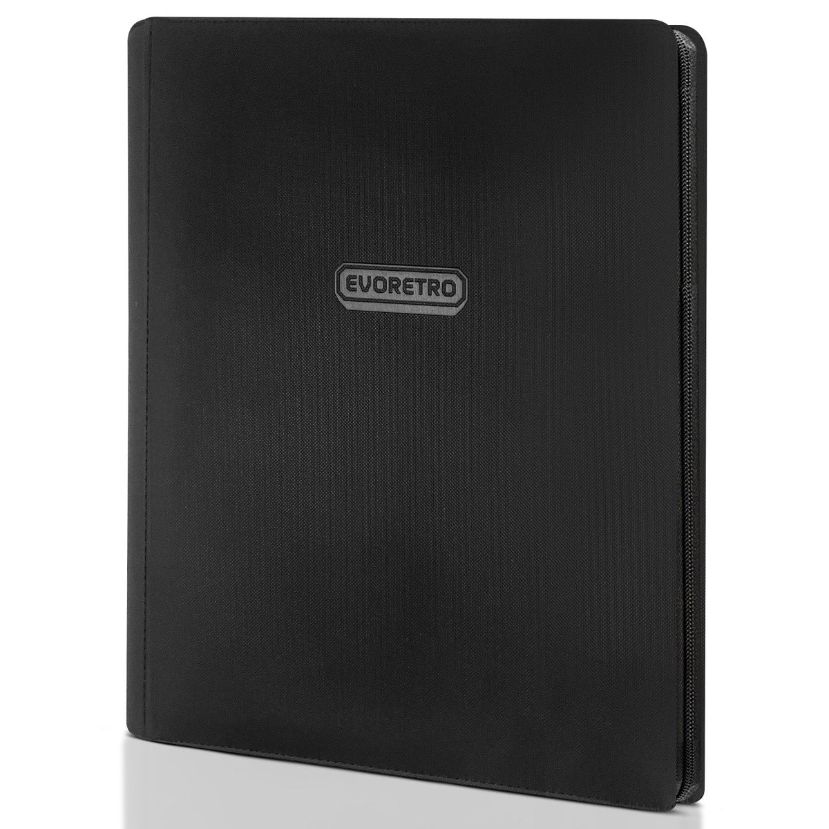EVORETRO 9-Pocket Zip-Up Binder Black