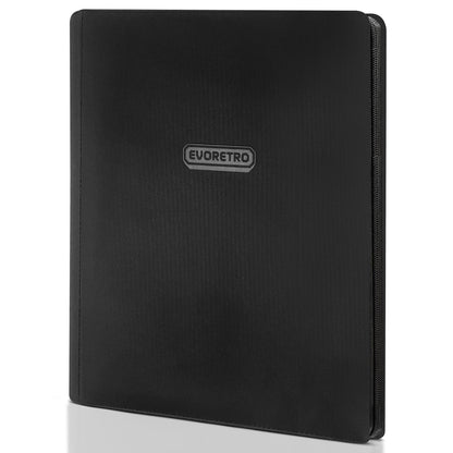 EVORETRO 9-Pocket Zip-Up Binder Black