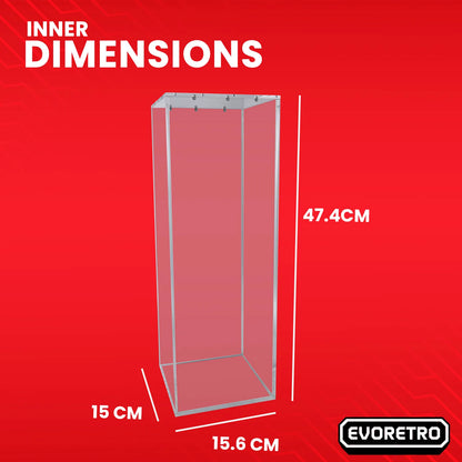 EVORETRO Magnetic Acrylic Display Case for Sealed Case of 6 English Booster Boxes (Special Order)