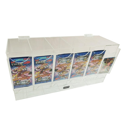 EVORETRO Acrylic Booster Pack Display Stand – Retail Counter Unit with Top Shelf (Special Order)
