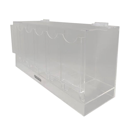 EVORETRO Acrylic Booster Pack Display Stand – Retail Counter Unit with Top Shelf (Special Order)