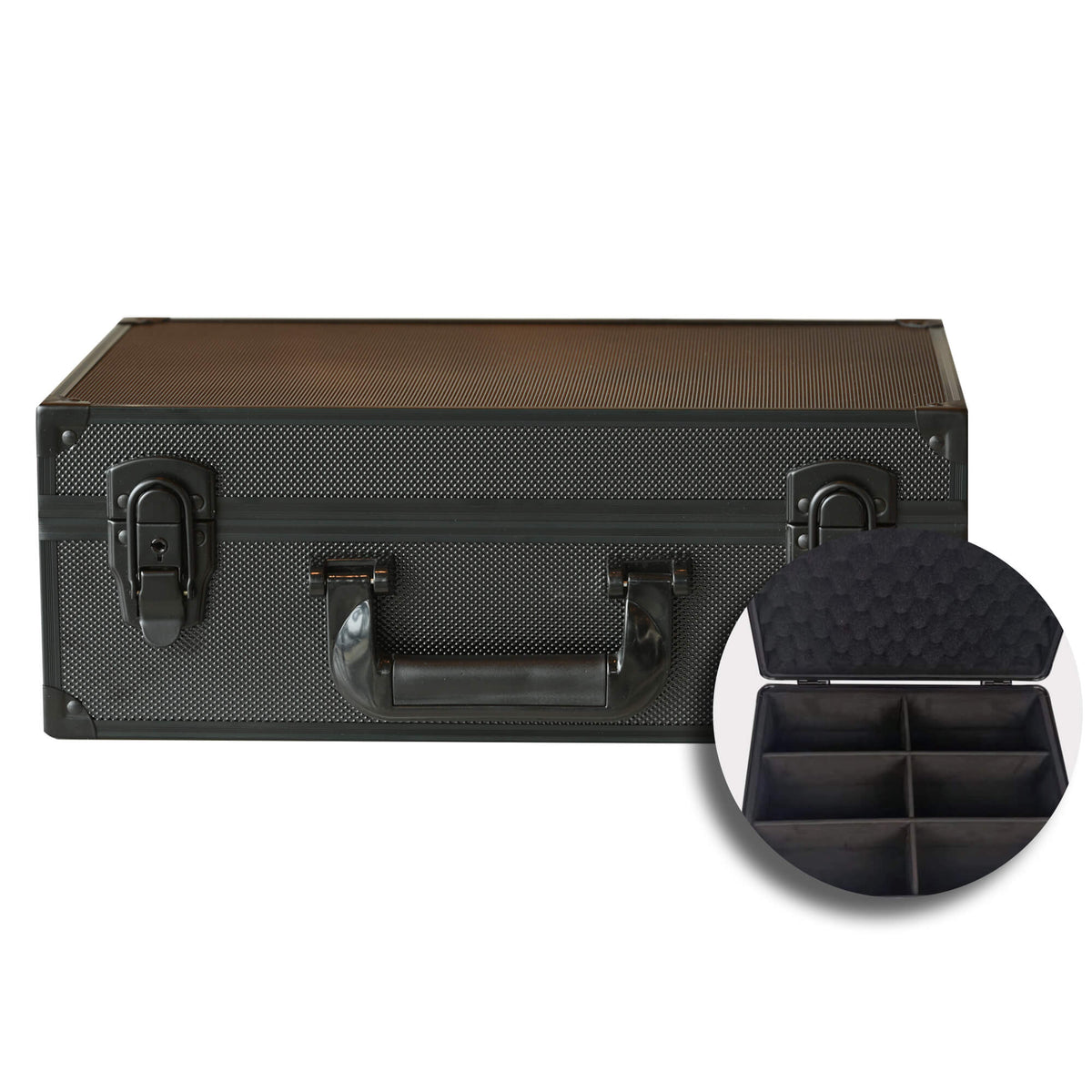 EVORETRO Toploader Card Storage Box – 600 Toploaders / 140 Magnetic Cases, Combination Lock (Special Order)
