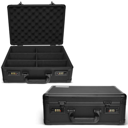 EVORETRO Toploader Card Storage Box – 600 Toploaders / 140 Magnetic Cases, Combination Lock (Special Order)