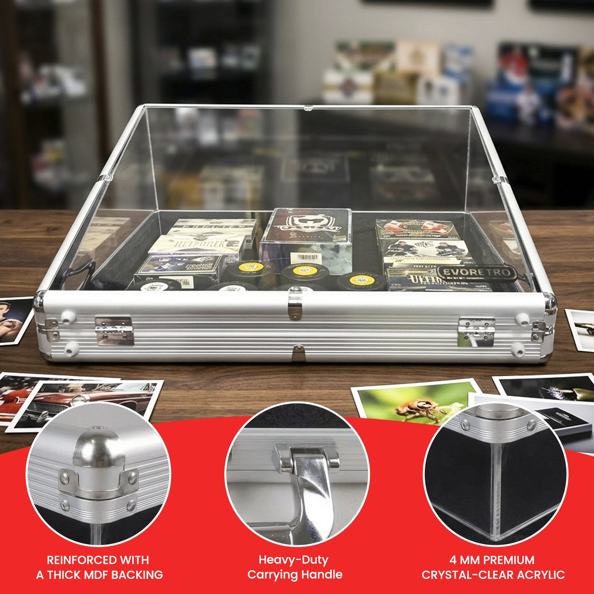 EVORETRO Acrylic Clear Top Display Vendor Trade Show showcase (Special Order)