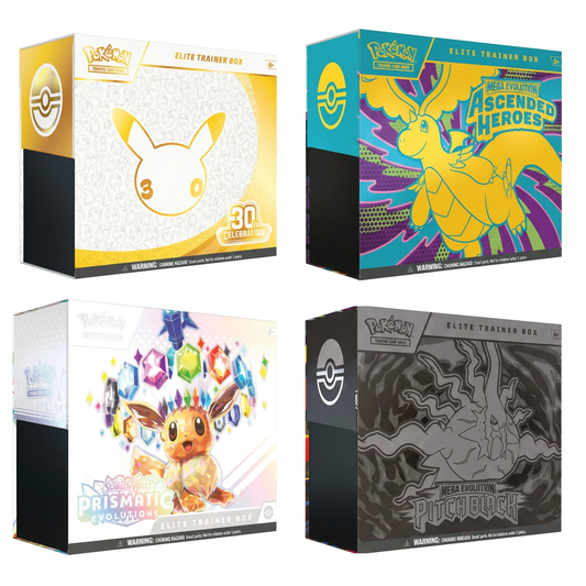 Pokémon TCG: ELITE FOUR Limited Bundle - 4 ETBs + Bonus