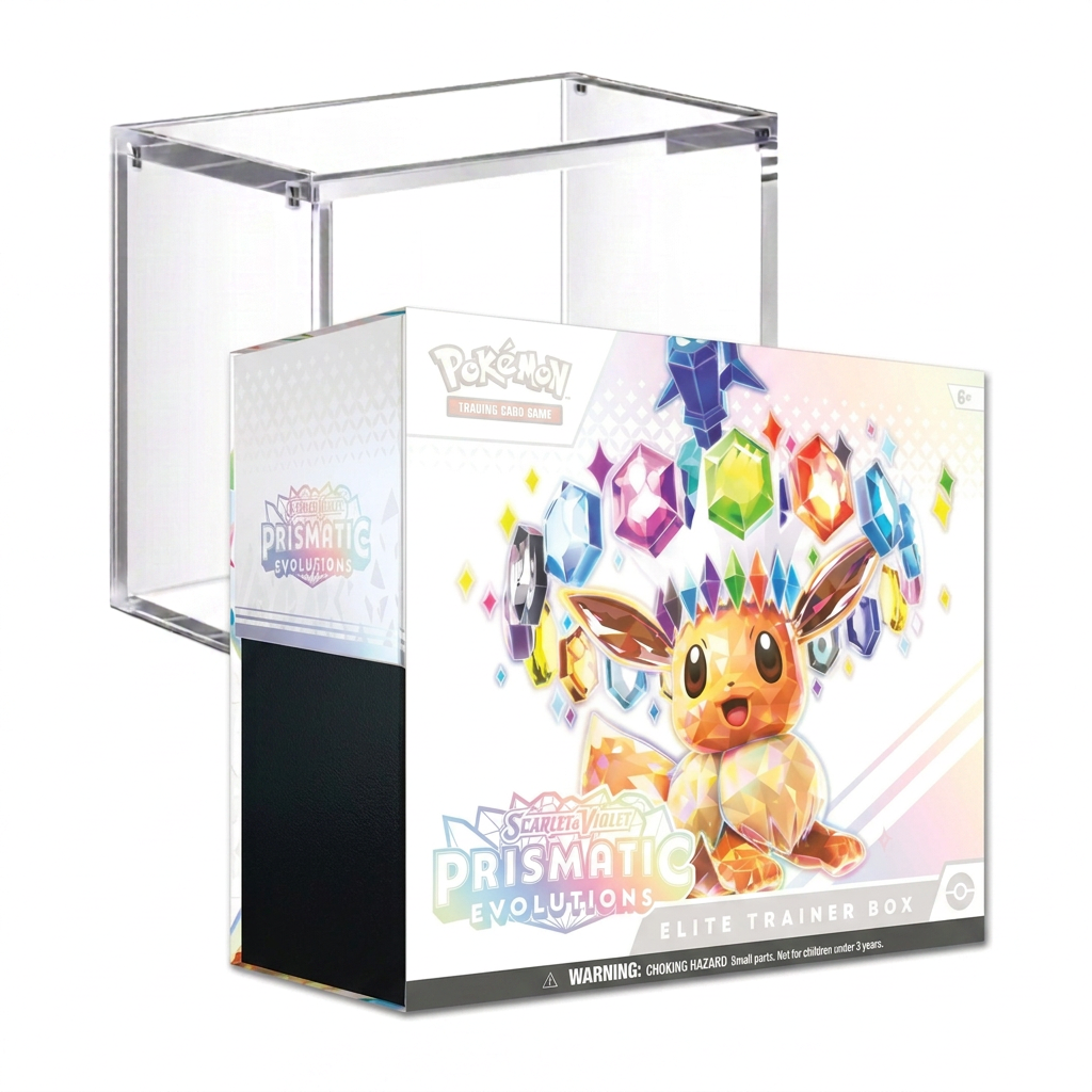 Pokémon TCG: Prismatic Evolutions Elite Trainer Box With Acrylic Case - Reprint (PRE-ORDER)