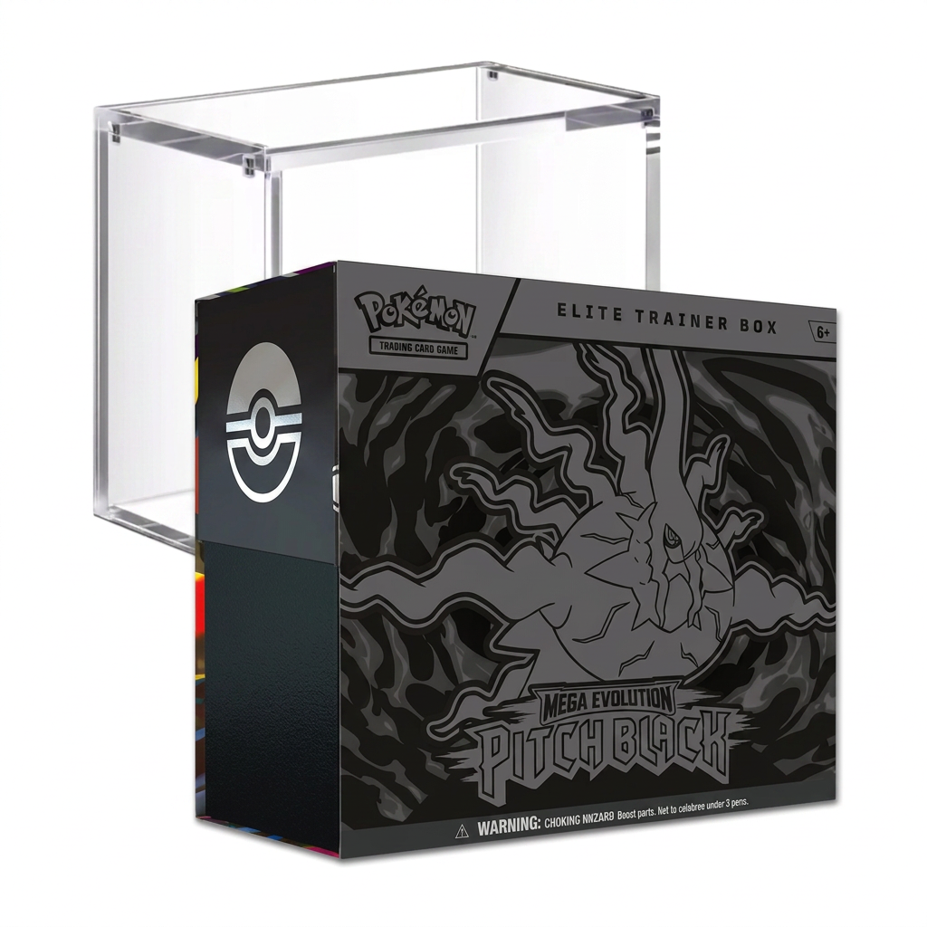 Pokémon TCG Mega Evolution Pitch Black Elite Trainer Box With Acrylic Case