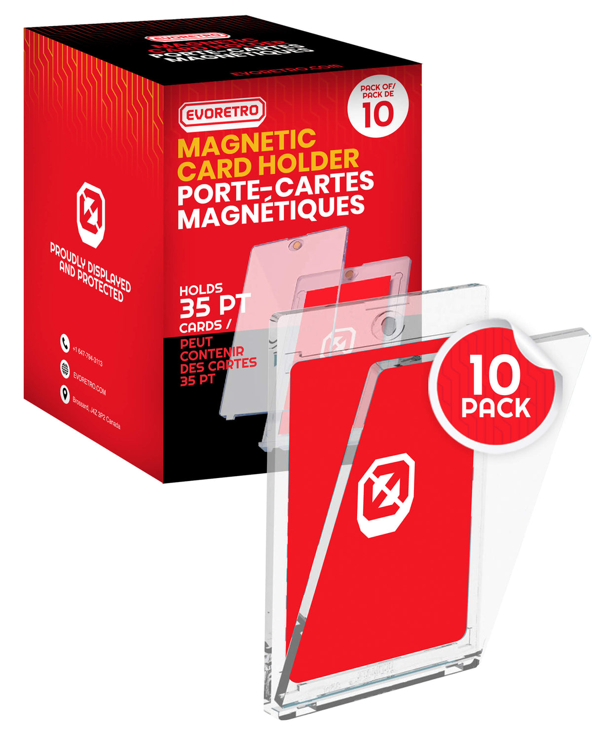 EVORETRO One Touch Magnetic Card Holders