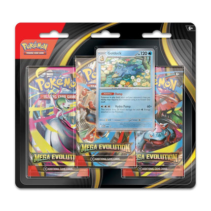 Pokémon TCG: Mega Evolution 3 Booster Packs & Golduck Promo Card