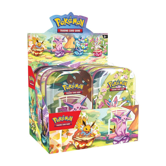 Pokémon TCG: SV8.5 Prismatic Evolutions Mini Tin Display Factory Sealed