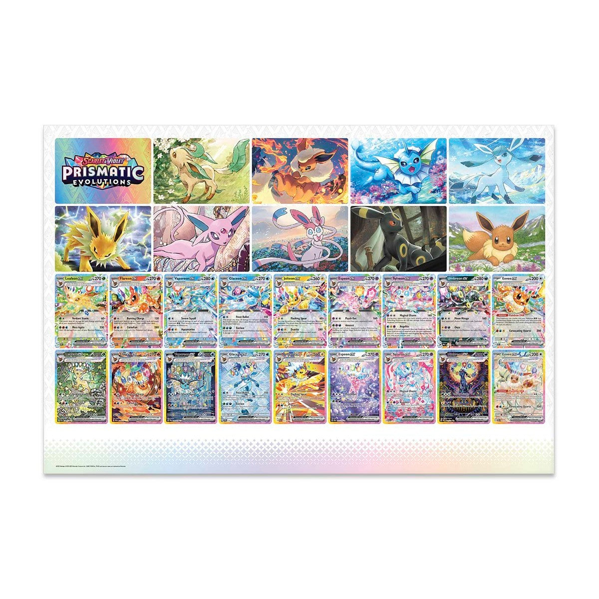 Pokémon TCG: Scarlet & Violet Prismatic Evolutions Poster Collection