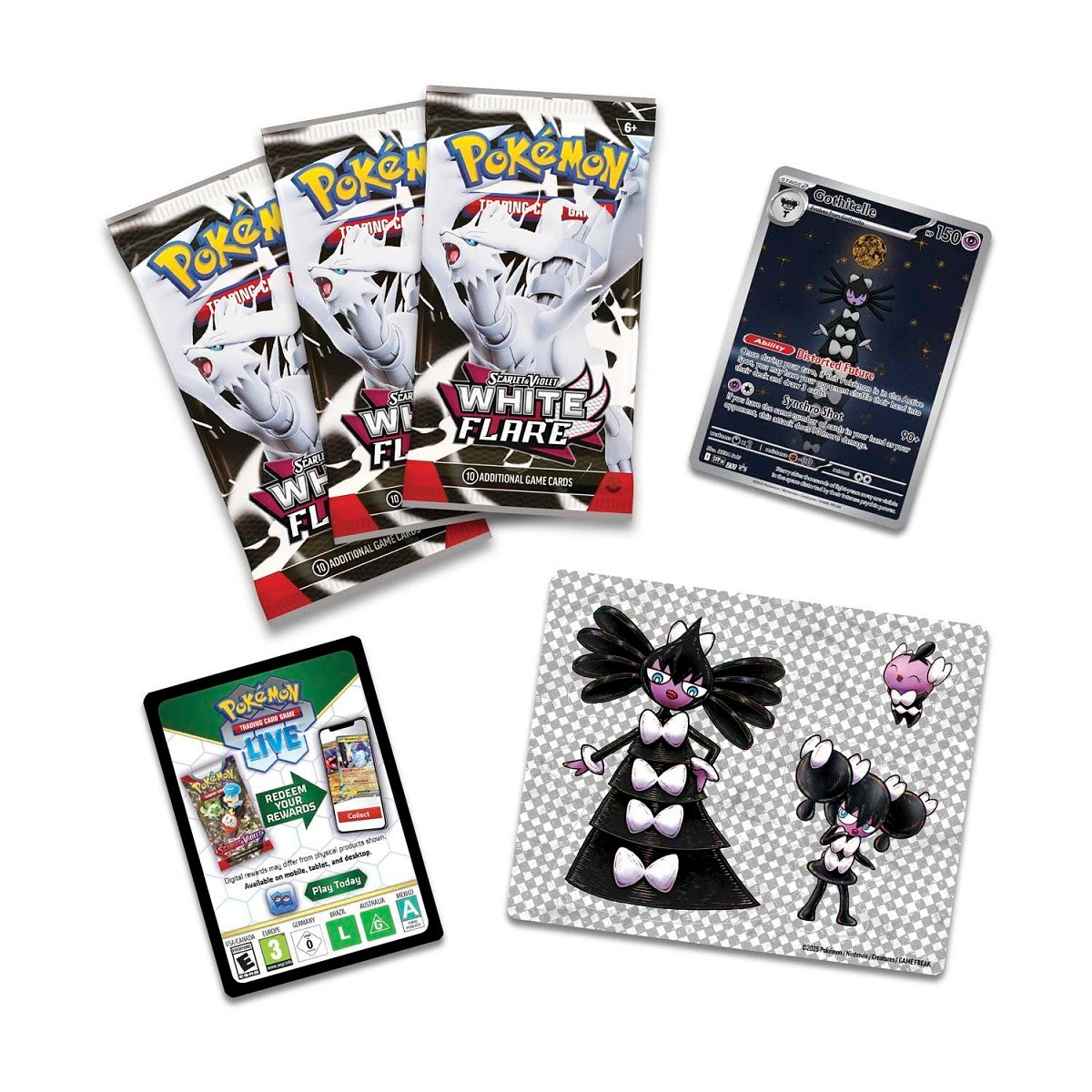 Pokémon TCG: Scarlet & Violet-White Flare Tech Sticker Collection