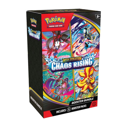 Pokémon TCG: Mega Evolution Chaos Rising Booster Bundle (6 Packs)