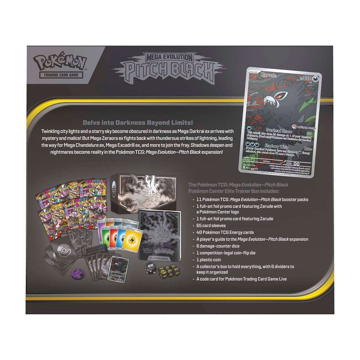 Pokémon TCG: Mega Evolution Pitch Black Pokémon Center ETB With Acrylic Case