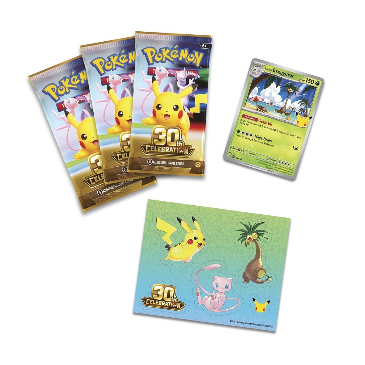 Pokémon TCG: 30th Celebration Tech Sticker Collection (Alolan Exeggutor) (PRE-ORDER)