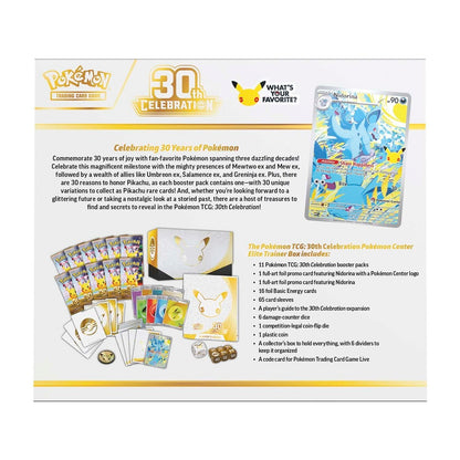 Pokémon TCG: 30th Celebration Pokémon Center Elite Trainer Box With Acrylic Case (PRE-ORDER)