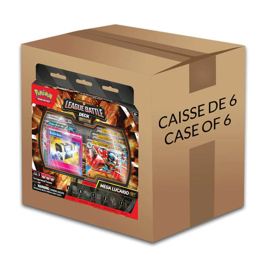 Pokémon TCG: League Battle Deck Mega Lucario Ex 6-Box Case