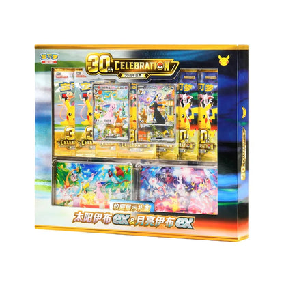 Pokemon 30th Anniversary Celebration Espeon ex & Umbreon ex Display Box [S-Chinese] (PRE-ORDER)