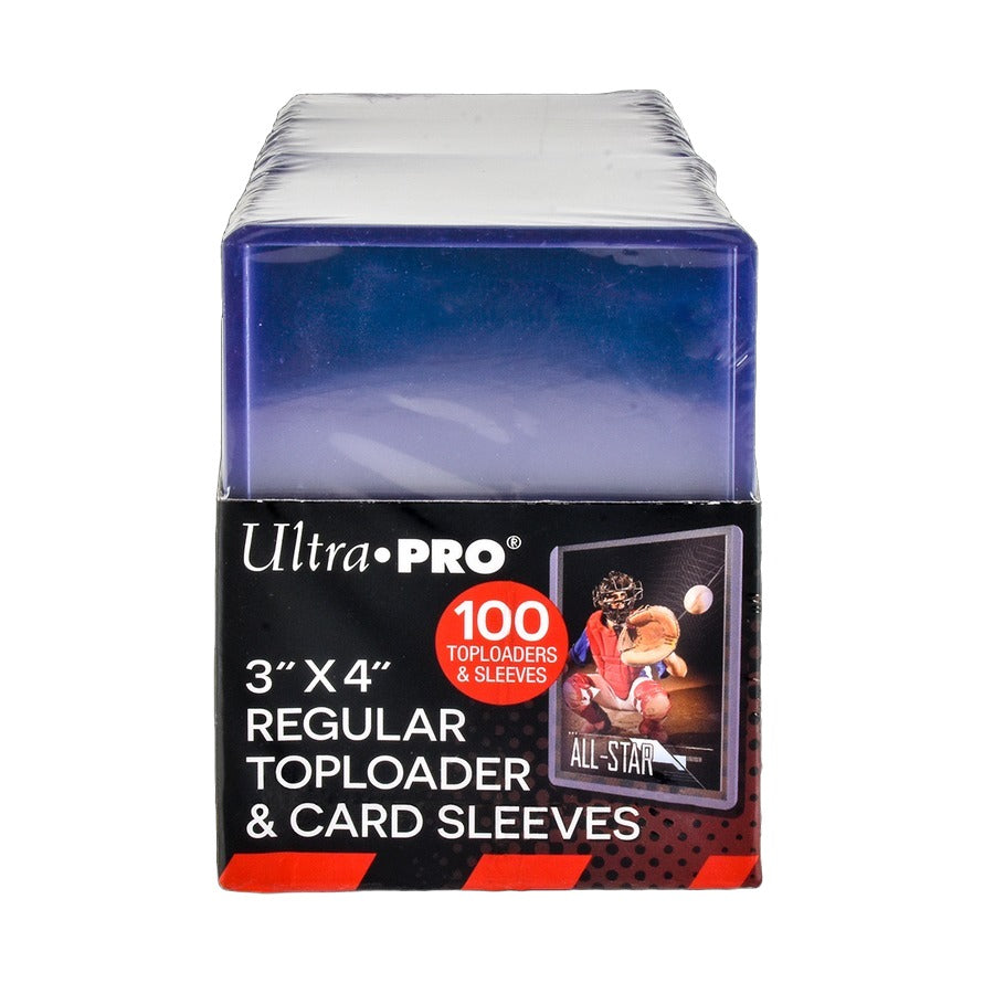 Ultra Pro - 3"x 4" Toploader Standard 35PT - 100-Pack + Sleeves