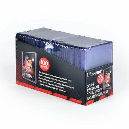 Ultra Pro - 3"x 4" Toploader Standard 35PT - 100-Pack + Sleeves