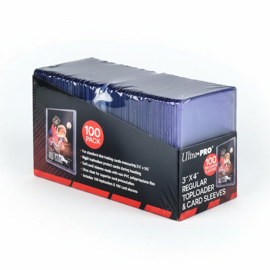 Ultra Pro - 3"x 4" Toploader Standard 35PT - 100-Pack + Sleeves