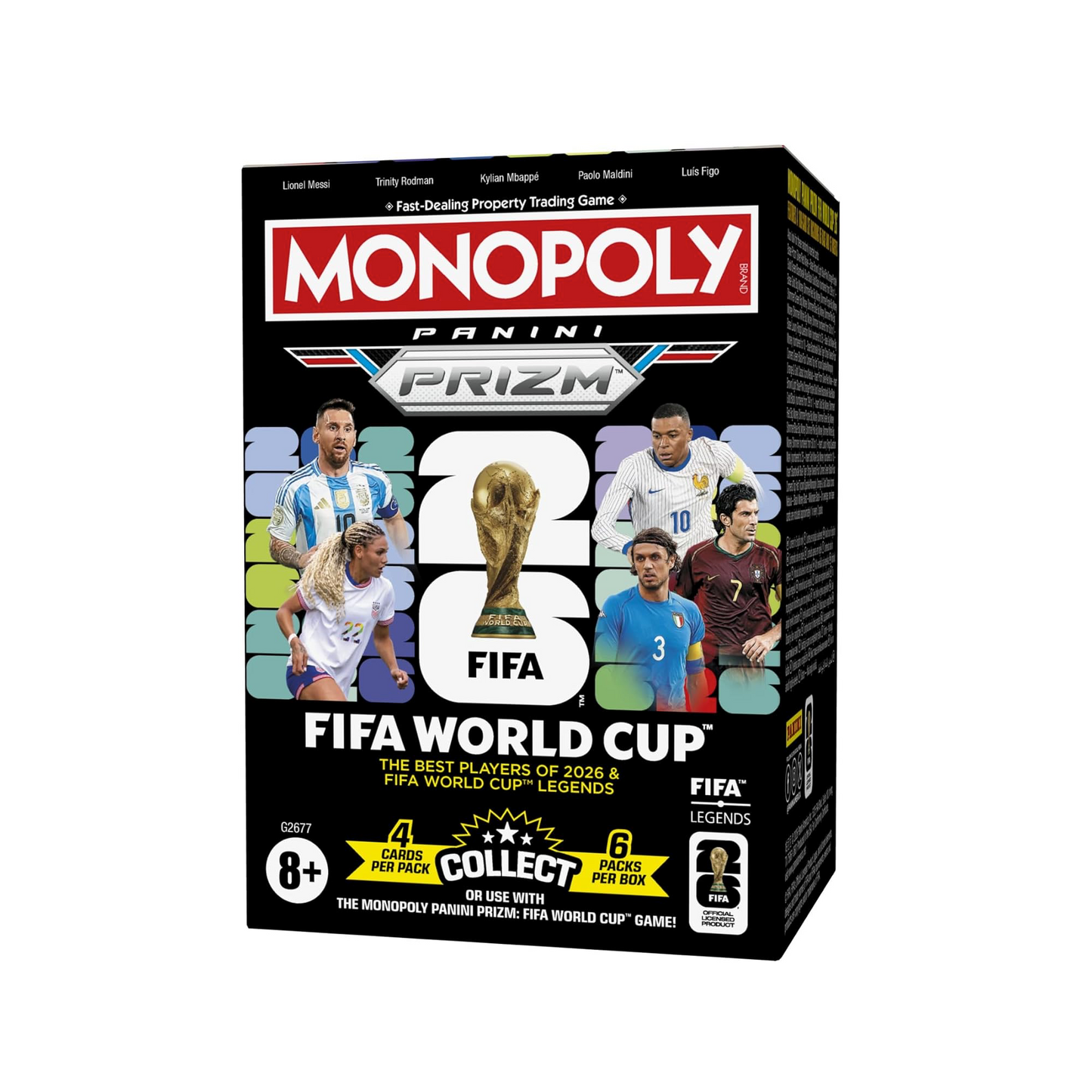 2026 Monopoly Panini Prizm: FIFA World Cup Trading Cards Booster Box