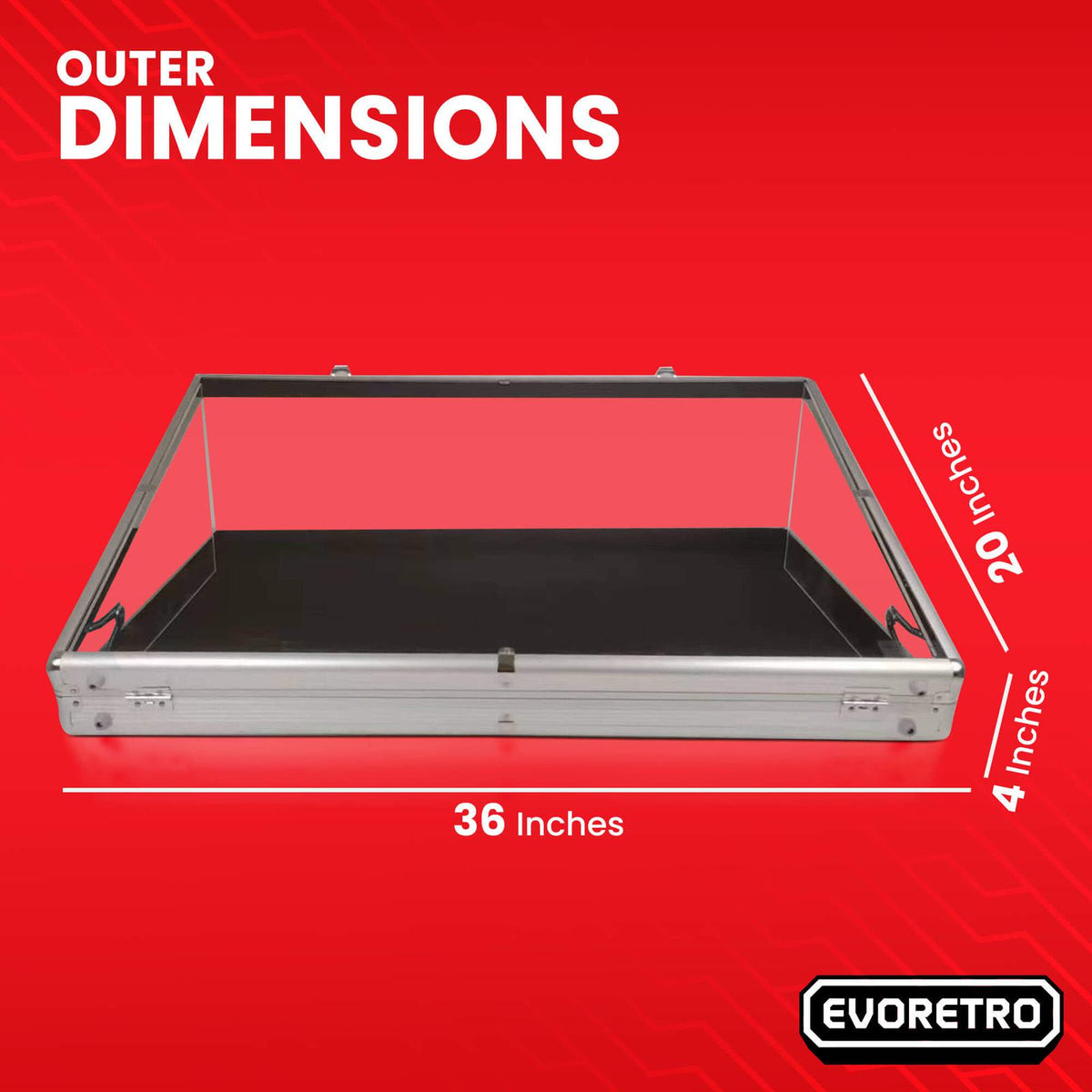 EVORETRO Acrylic Clear Top Display Vendor Trade Show showcase (Special Order)