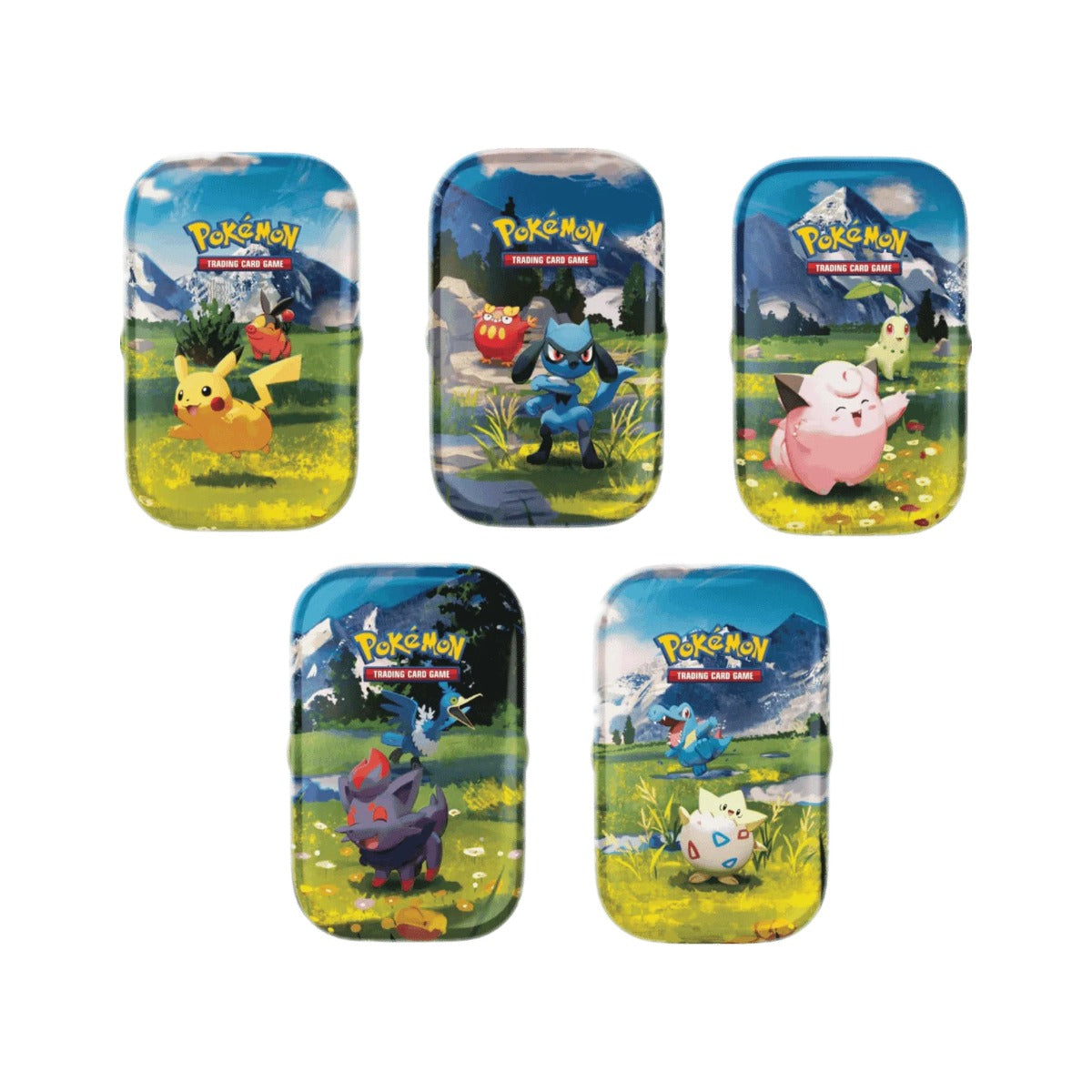 Pokémon TCG Ascended Heroes Mini Tins, all 5 designs