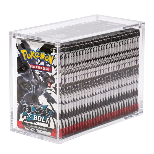 Pokémon TCG: Black Bolt Custom Booster Box In Acrylic Case (36 Packs)
